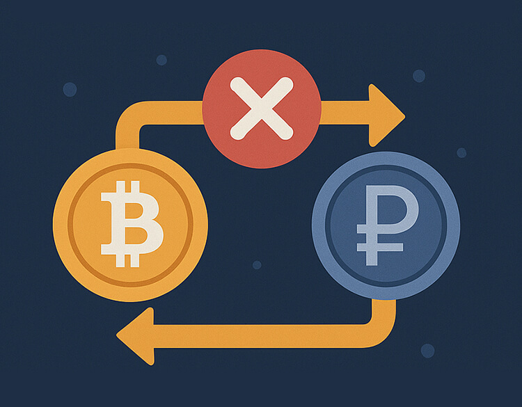 Обмен криптовалюты на рубли: за что можно получить блокировку и как ее избежать